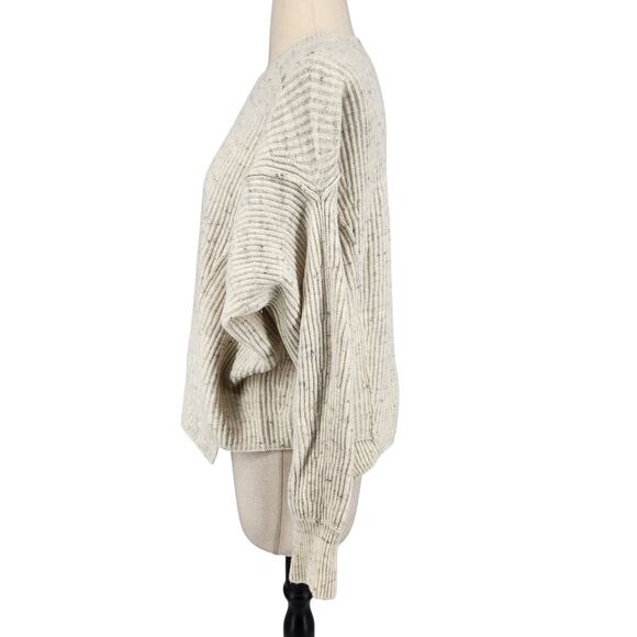 Vince Wool Cashmere Blend Flecked Panel Sweater Size Small - Picture 3 of 8